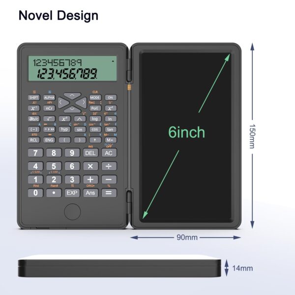 Desktop Calculator, Clear Large LCD 12-Digit Display, School Calculators with Dual Power Battery and Solar, Sensitive Big Buttons and Standard Function for School, Office, Home