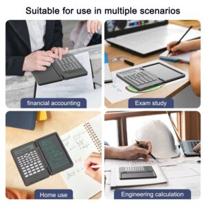 Desktop Calculator, Clear Large LCD 12-Digit Display, School Calculators with Dual Power Battery and Solar, Sensitive Big Buttons and Standard Function for School, Office, Home