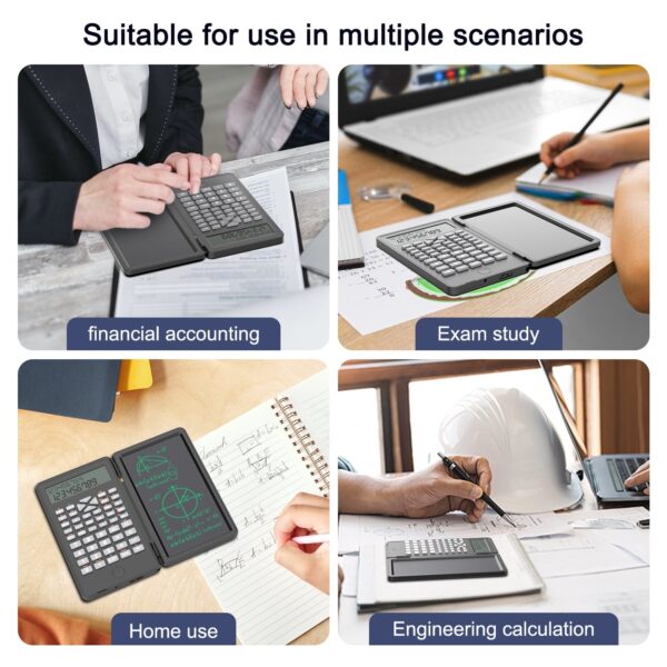 Desktop Calculator, Clear Large LCD 12-Digit Display, School Calculators with Dual Power Battery and Solar, Sensitive Big Buttons and Standard Function for School, Office, Home