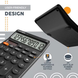 CATIGA CD-2786 Metal Desktop Calculator 12 Digit w/ Extra Large Display Standard Function (Pink) - Image 35