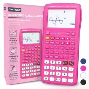 CATIGA CS-229 Electronics Scientific Calculator with Graphic Functions, Black
