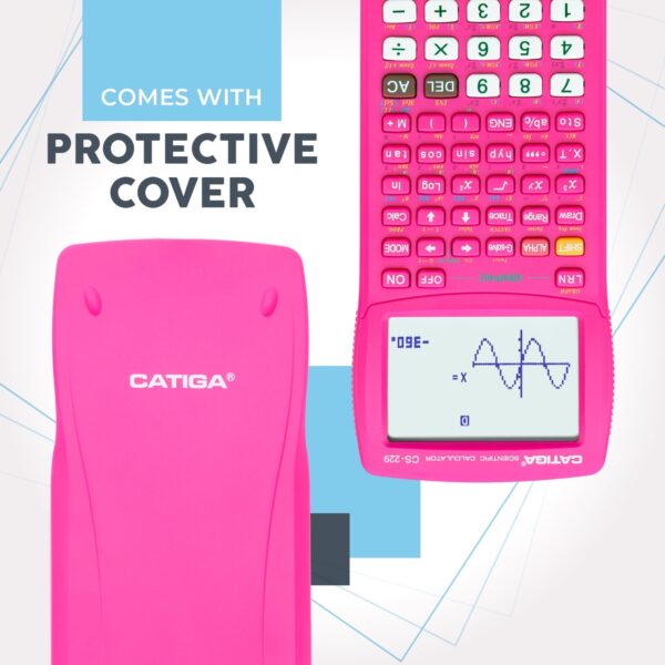 CATIGA CS-229 Electronics Scientific Calculator with Graphic Functions, Black
