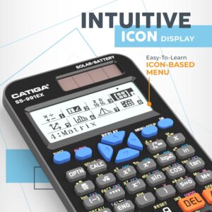 CATIGA CS-229 Electronics Scientific Calculator with Graphic Functions, Black