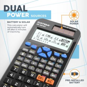 CATIGA CS-229 Electronics Scientific Calculator with Graphic Functions, Black