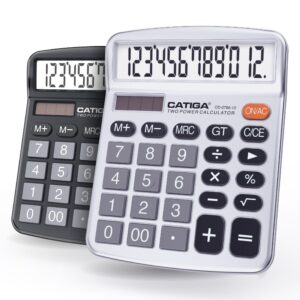 CATIGA CD-2786 Metal Desktop Calculator 12 Digit w/ Extra Large Display Standard Function (Pink) - Image 68
