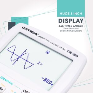 CATIGA CS-229 Electronics Scientific Calculator with Graphic Functions, Black