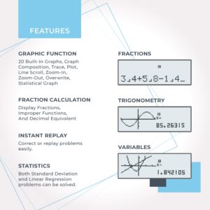 CATIGA CS-121 Scientific Calculator with Graphic Functions and Multiple Modes (Pink) - Image 5