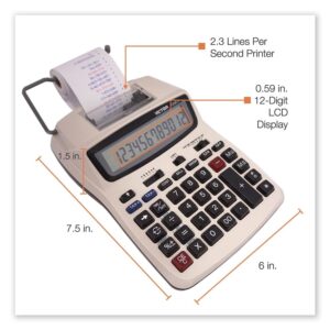 Victor Technology 1208-2 Two-Color Compact Printing Calculator - Black/Red - Image 5