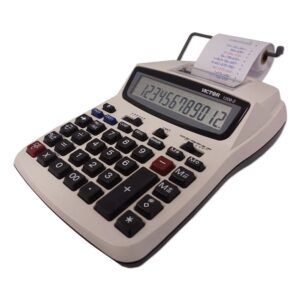 Victor Technology 1208-2 Two-Color Compact Printing Calculator - Black/Red - Image 8