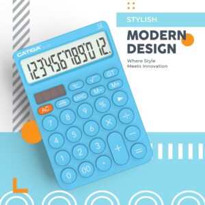 CATIGA CD-2786 Metal Desktop Calculator 12 Digit w/ Extra Large Display Standard Function (Pink) - Image 91