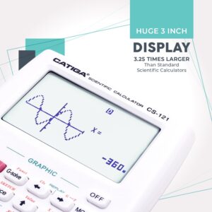 CATIGA CS-121 Scientific Calculator with Graphic Functions and Multiple Modes (Pink) - Image 29