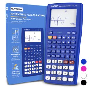 CATIGA CS-121 Scientific Calculator with Graphic Functions and Multiple Modes (Pink) - Image 30
