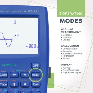 CATIGA CS-121 Scientific Calculator with Graphic Functions and Multiple Modes (Pink) - Image 35