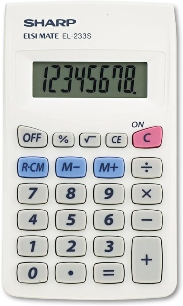 Sharp El233sb El233sb Pocket Calculator 8-Digit LCD