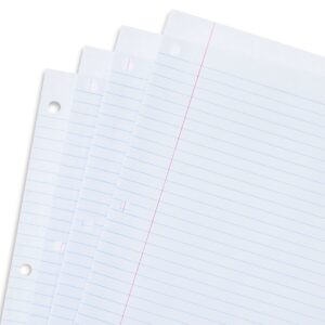 Pen+Gear College Ruled 8″ x 10.5″ Reinforced Filler Paper, 100 Sheets