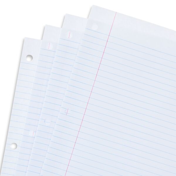 Pen+Gear College Ruled 8″ x 10.5″ Reinforced Filler Paper, 100 Sheets