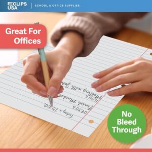 E-Clips USA College Ruled Notebook Paper, 1800 Loose Leaf Paper Sheets, 6-pack