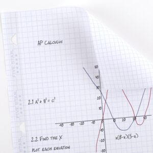 Five Star Reinforced Filler Paper Plus Study App, Graph Ruled, 8.5" x 11", 80 Sheets/Pack (170122-WMT) - Image 5
