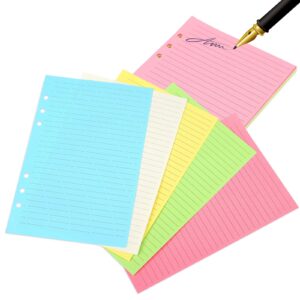 50Pcs A5 Filler Paper Planner Refill Paper Loose Leaf Binder Paper Planner Note Book Filler Paper