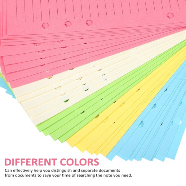 50Pcs A5 Filler Paper Planner Refill Paper Loose Leaf Binder Paper Planner Note Book Filler Paper