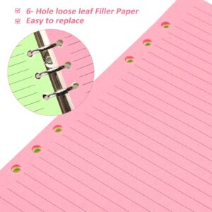 50Pcs A5 Filler Paper Planner Refill Paper Loose Leaf Binder Paper Planner Note Book Filler Paper