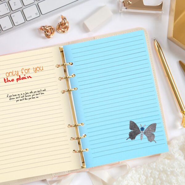 50Pcs A5 Filler Paper Planner Refill Paper Loose Leaf Binder Paper Planner Note Book Filler Paper