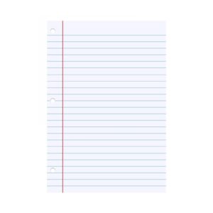 Sylvtty 200 Sheets Loose Leaf Paper 8'' x 10.5'' College Ruled Filler Notebook Paper 3-Hole Punched Binder Lined Paper for 3 Ring Binders - Image 1