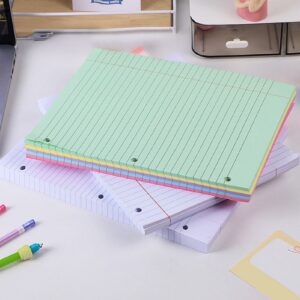 Sylvtty 200 Sheets Loose Leaf Paper 8'' x 10.5'' College Ruled Filler Notebook Paper 3-Hole Punched Binder Lined Paper for 3 Ring Binders - Image 2