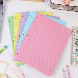 Sylvtty 200 Sheets Loose Leaf Paper 8'' x 10.5'' College Ruled Filler Notebook Paper 3-Hole Punched Binder Lined Paper for 3 Ring Binders - Image 6