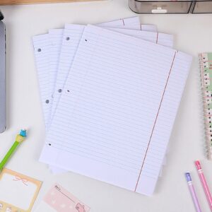 Sylvtty 200 Sheets Loose Leaf Paper 8'' x 10.5'' College Ruled Filler Notebook Paper 3-Hole Punched Binder Lined Paper for 3 Ring Binders - Image 7