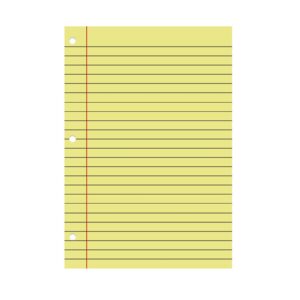 Sylvtty 200 Sheets Loose Leaf Paper 8'' x 10.5'' College Ruled Filler Notebook Paper 3-Hole Punched Binder Lined Paper for 3 Ring Binders - Image 9