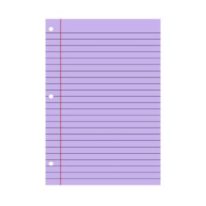 Sylvtty 200 Sheets Loose Leaf Paper 8'' x 10.5'' College Ruled Filler Notebook Paper 3-Hole Punched Binder Lined Paper for 3 Ring Binders - Image 10