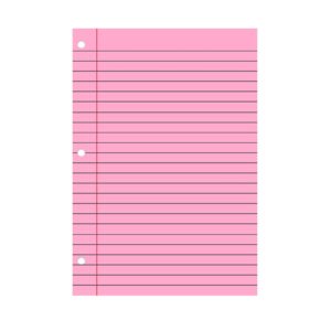 Sylvtty 200 Sheets Loose Leaf Paper 8'' x 10.5'' College Ruled Filler Notebook Paper 3-Hole Punched Binder Lined Paper for 3 Ring Binders - Image 13