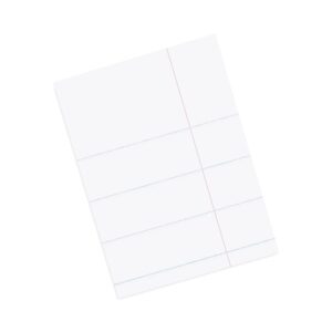 Pacon Essay/Composition Paper, Ruled, Red Margin, 8-1/2 x 11, White, 500 Sheets/Ream