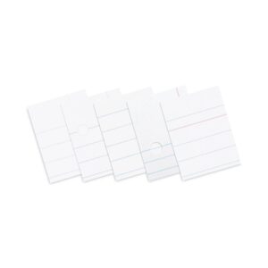 Pacon Essay/Composition Paper, Ruled, Red Margin, 8-1/2 x 11, White, 500 Sheets/Ream
