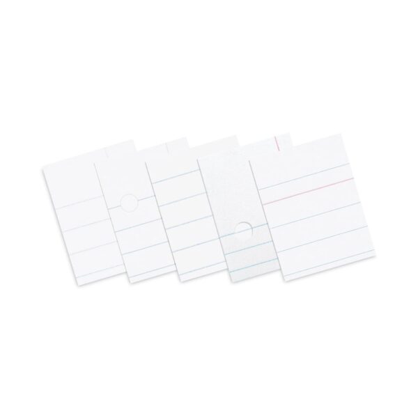 Pacon Essay/Composition Paper, Ruled, Red Margin, 8-1/2 x 11, White, 500 Sheets/Ream
