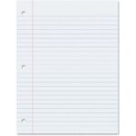 Pacon Wide Ruled Filler Paper 100 Sheets – Wide Ruled – 0.38″ Ruled Red Margin – 3 Hole(s) – 8″ x 10 1/2″ – White Paper – Smooth, Punched – 100 / Pack
