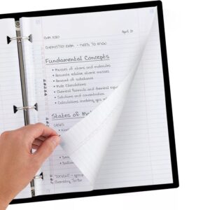 80ct College Ruled Reinforced Filler Paper: 8.5 x 11 Inch White Loose Leaf, 80 Sheets, Stationery & Office Supplies - Image 3