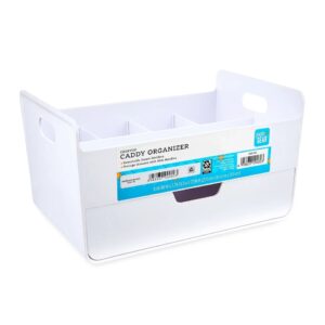Pen+Gear Plastic Desktop Caddy Organizer, White
