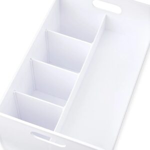 Pen+Gear Plastic Desktop Caddy Organizer, White