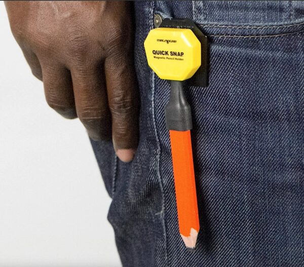 Magno Grip Quick Snap Magnetic Pencil Holder With Belt Clip