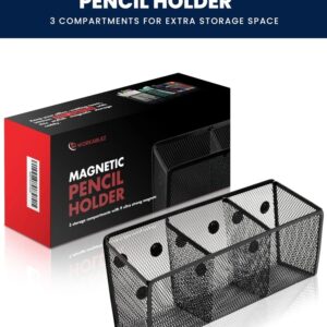 Pencil Holder For Desk, Magnetic Pen Holder For Refrigerator, Magnetic Marker…