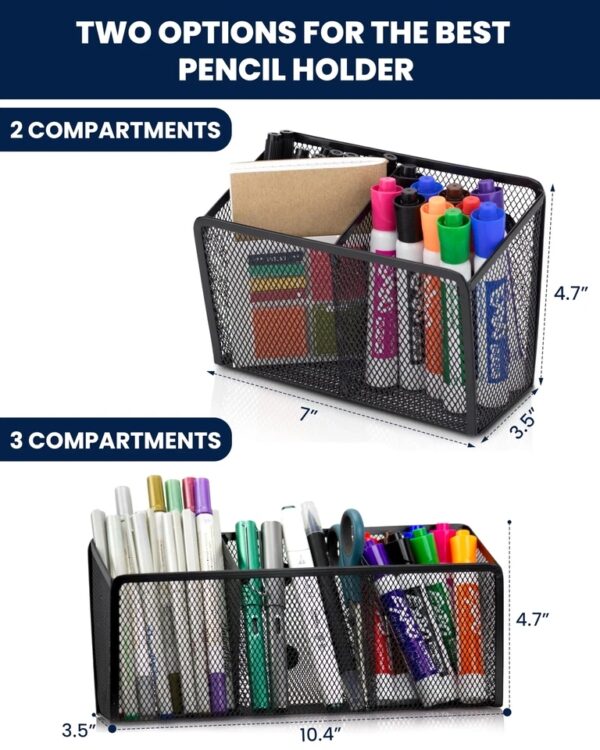 Pencil Holder For Desk, Magnetic Pen Holder For Refrigerator, Magnetic Marker…