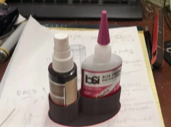 Desk Organizer For Bob Smith Industries – Maxi-Cure Super Glue / Accelerator