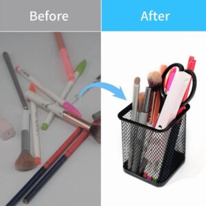 Pen Holder For Desk, Wire Mesh Pencil Cup Holder For Desk Organizer For Office S