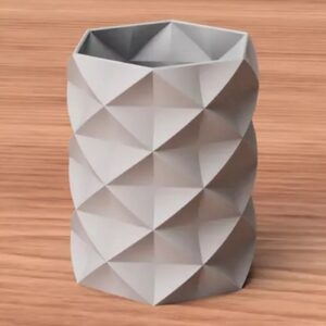 Modern Vase Pencil Pen Holder Plants White Art Home Decor Table Shelf - Image 1