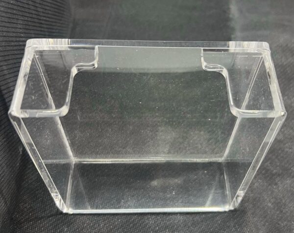 Clear Acrylic Sticky Note Holder Desk Organizer 3.94″ X 3.94″ X 1.77″ Memo Dispe