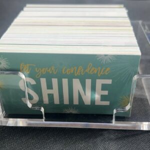 Clear Acrylic Sticky Note Holder Desk Organizer 3.94″ X 3.94″ X 1.77″ Memo Dispe
