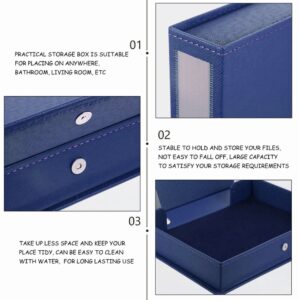 File Box Student Document Folder Daily Use Desk Organizer Desktop Storage
