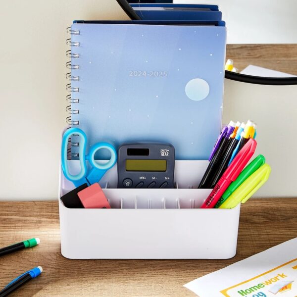 Pen+Gear White All In One Desktop Organzier